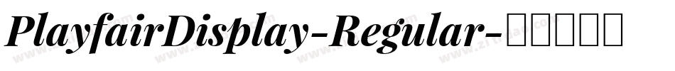 PlayfairDisplay-Regular字体转换