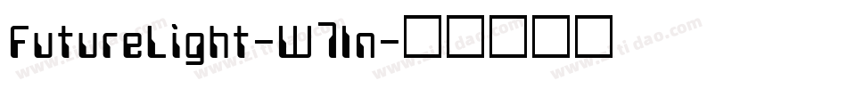 FutureLight-W7ln字体转换