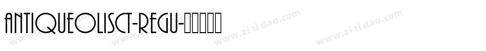 AntiqueOliSCT-Regu字体转换