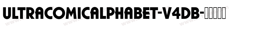 Ultracomicalphabet-V4dB字体转换