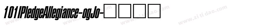 101IPledgeAllegiance-ogJo字体转换