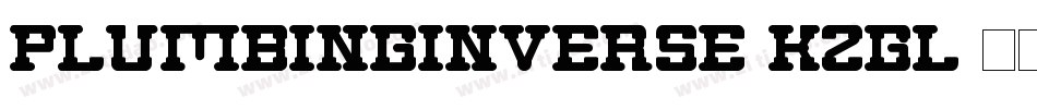 PlumbingInverse-KzGl字体转换