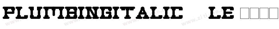 PlumbingItalic-29Le字体转换