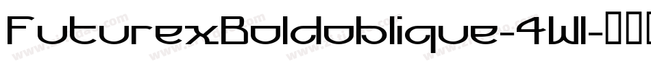 FuturexBoldoblique-4Wl字体转换
