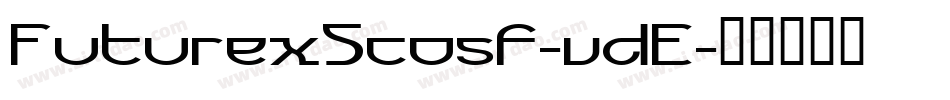 FuturexScosf-vdE字体转换