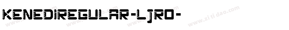 KenediRegular-lJR0字体转换