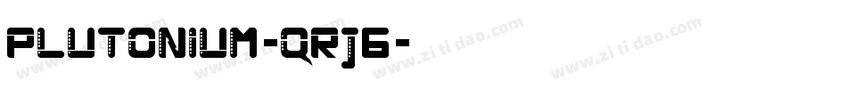 Plutonium-qRj6字体转换