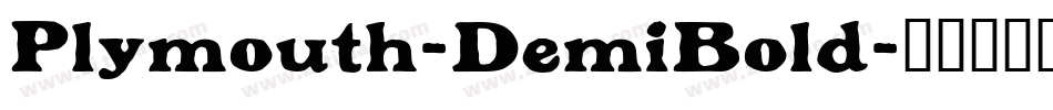 Plymouth-DemiBold字体转换