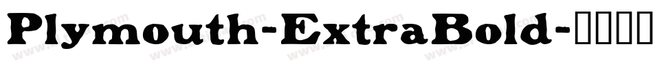 Plymouth-ExtraBold字体转换
