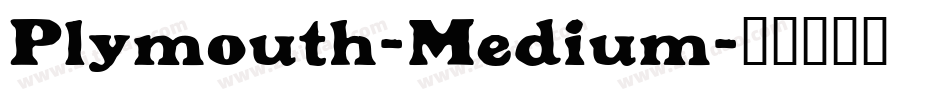 Plymouth-Medium字体转换