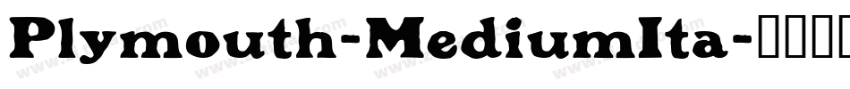 Plymouth-MediumIta字体转换