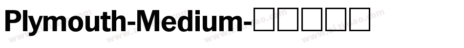 Plymouth-Medium字体转换