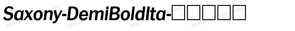 Saxony-DemiBoldIta字体转换