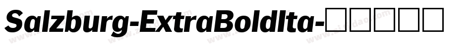 Salzburg-ExtraBoldIta字体转换