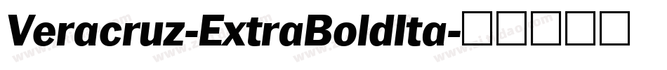 Veracruz-ExtraBoldIta字体转换
