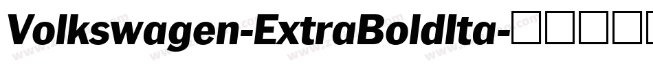 Volkswagen-ExtraBoldIta字体转换