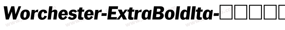 Worchester-ExtraBoldIta字体转换