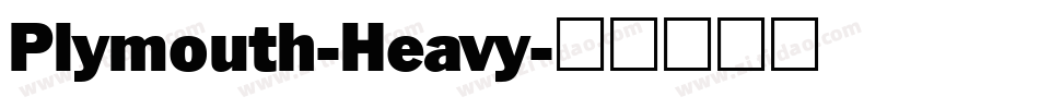 Plymouth-Heavy字体转换