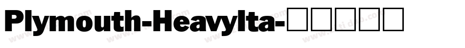 Plymouth-HeavyIta字体转换