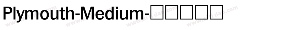 Plymouth-Medium字体转换