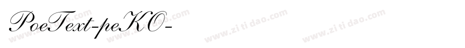 PoeText-peKO字体转换
