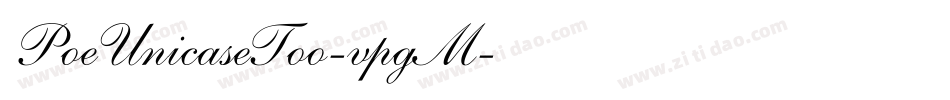 PoeUnicaseToo-vpgM字体转换