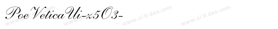 PoeVeticaUi-z5O3字体转换