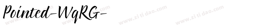 Pointed-WqRG字体转换