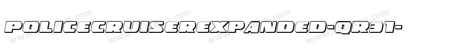 PoliceCruiserExpanded-qR31字体转换