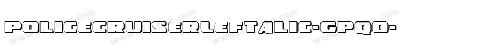 PoliceCruiserLeftalic-GpqO字体转换