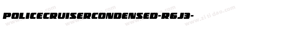 PoliceCruiserCondensed-R6J3字体转换