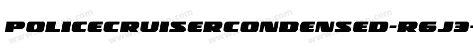 PoliceCruiserCondensed-R6J3字体转换