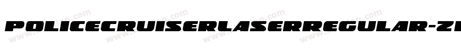PoliceCruiserLaserRegular-zwRX字体转换