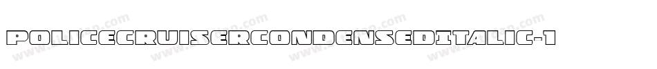 PoliceCruiserCondensedItalic-1KaZ字体转换