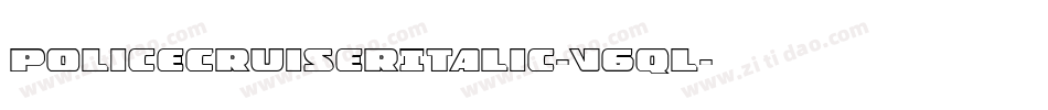 PoliceCruiserItalic-V6ql字体转换