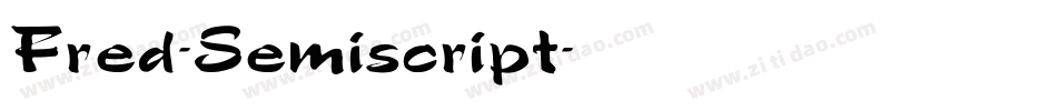 Fred-Semiscript字体转换