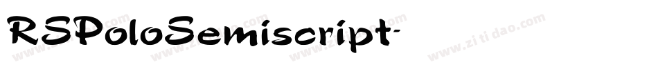 RSPoloSemiscript字体转换