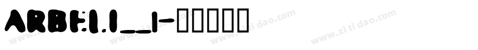 ARBELI__1字体转换