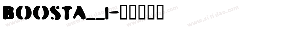 BOOSTA__1字体转换