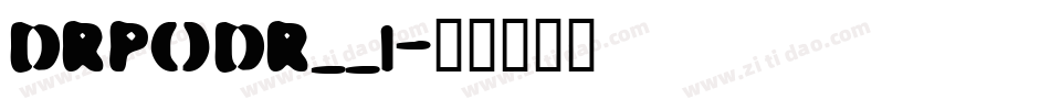 DRPODR__1字体转换