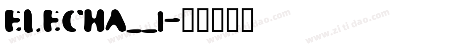 ELECHA__1字体转换
