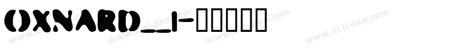 OXNARD__1字体转换