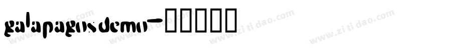 galapagosdemo字体转换