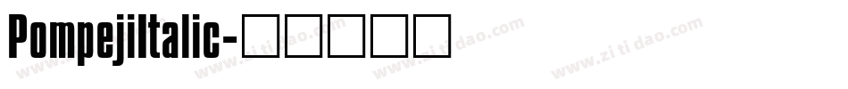 PompejiItalic字体转换