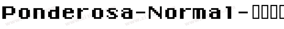 Ponderosa-Normal字体转换