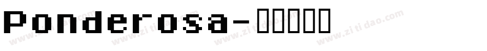 Ponderosa字体转换