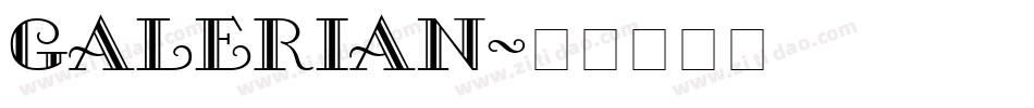 GALERIAN字体转换