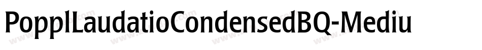 PopplLaudatioCondensedBQ-Medium字体转换