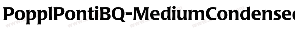 PopplPontiBQ-MediumCondensed字体转换