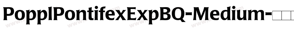PopplPontifexExpBQ-Medium字体转换